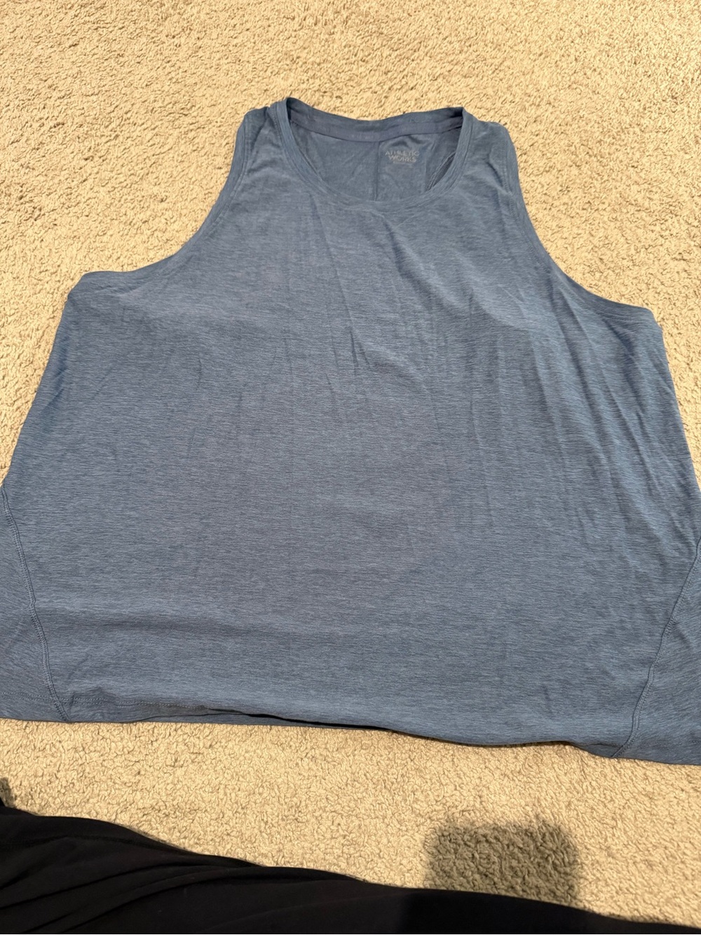 Athletic Works Heathered Blue Tank Top - Casual Gym Staple